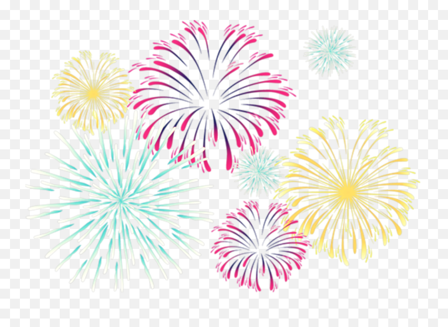 Happynewyearnewyearseve Newyear - Clear Background Fireworks Clipart Vector Emoji,New Years Eve Emoji