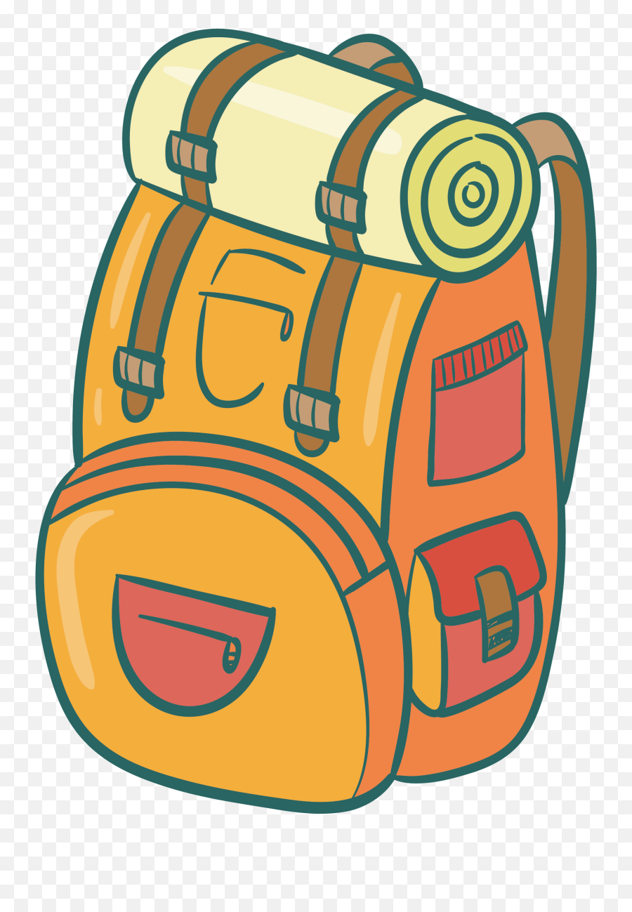 Backpack Travel Clipart - Backpack Bag Clip Art Emoji,Blue Emoji Backpack