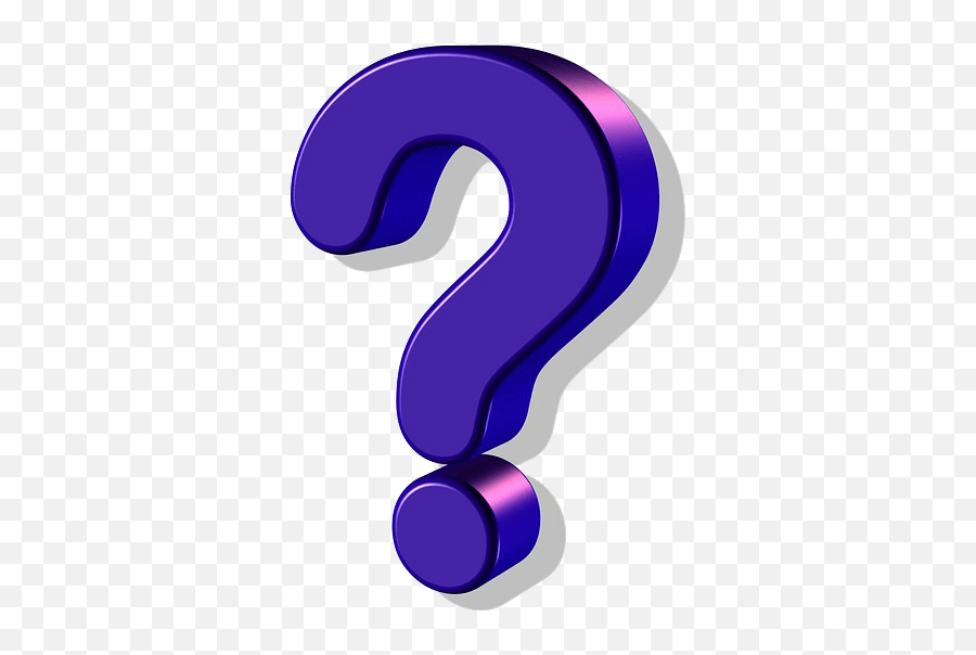 Question Mark - 3d Purple Question Mark Clipart Large Size Emoji,Question Mark Emoji