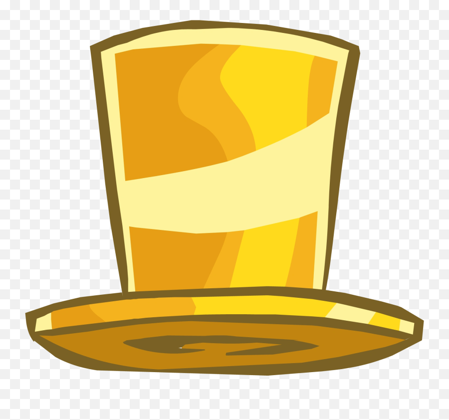 Gold Top Hat Club Penguin Wiki Fandom - Gold Top Hat Clipart Emoji,Tophat Emoji