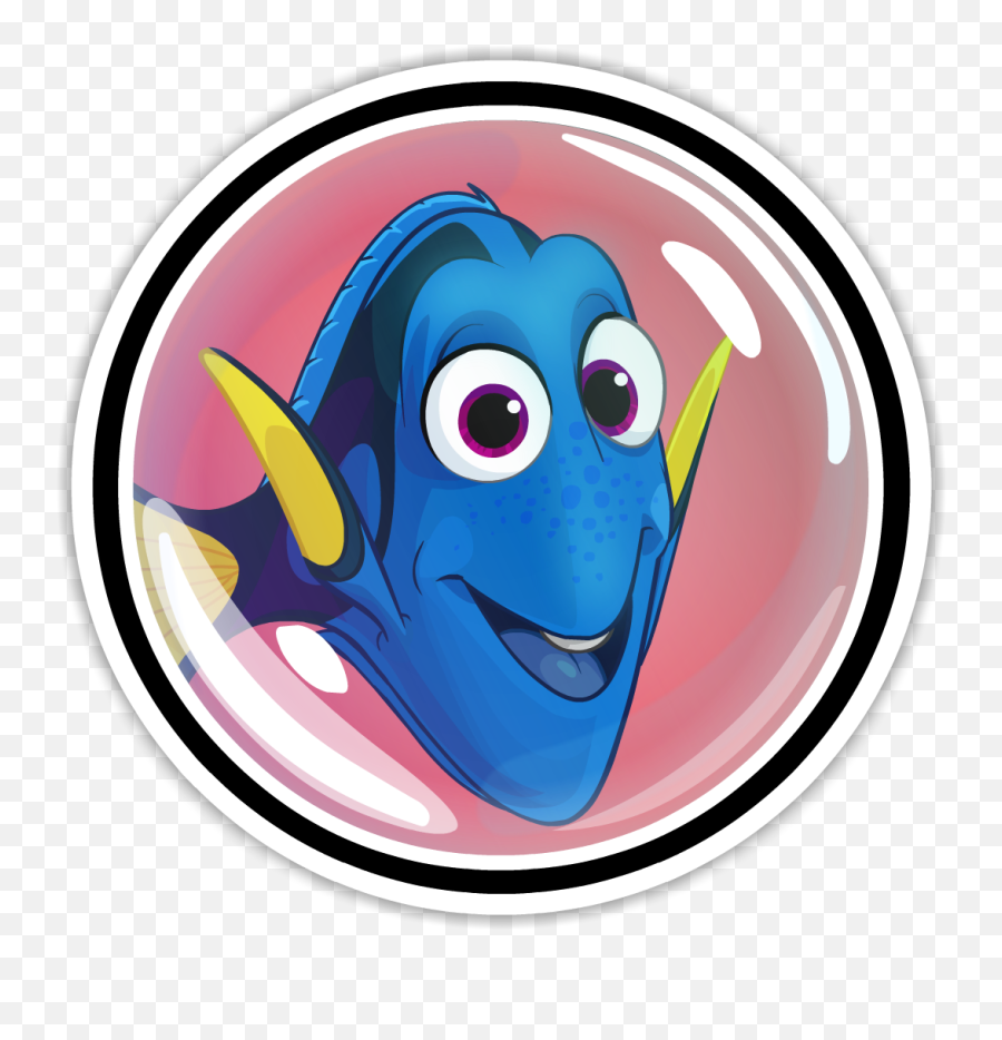 Finding Dory Party Interface - Clipart Of Dory Fish Emoji,Dory Fish Emoji