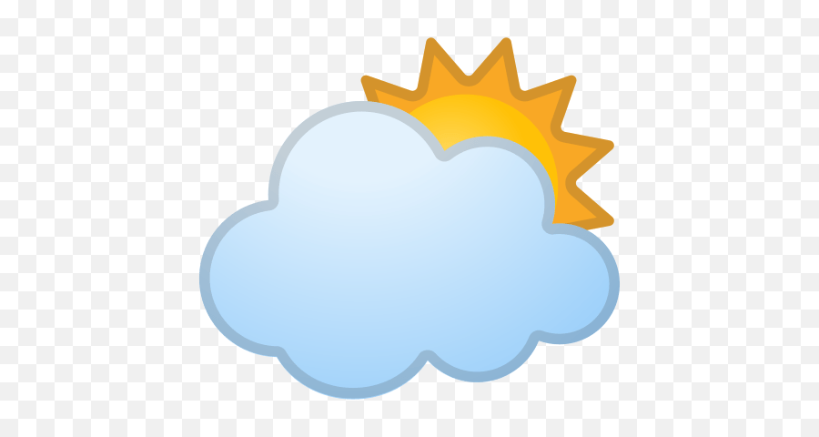 Sun Behind Large Cloud Emoji Meaning - Rick Sanchez Face Paint,Cloudy Emoji