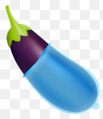 Emoji Black Market - Eggplant Transparent Background