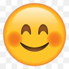 Smiling Face Emoji With Blushed Cheeks - Emoji Clipart,Smiling Emoji