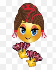 Spanish Girl Clipart - Spanish Girl Face Clipart Emoji,I Dunno Emoji