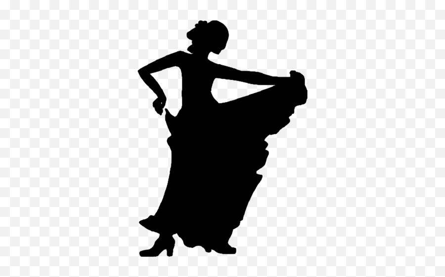 Silhouette Belly Dance Flamenco Dancer - Flamenco Emoji,Flamenco Emoji