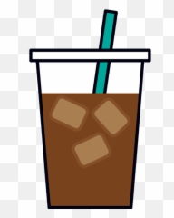 Iced Coffee To Go Graphic - Clip Art Emoji,Coffee Bean Emoji