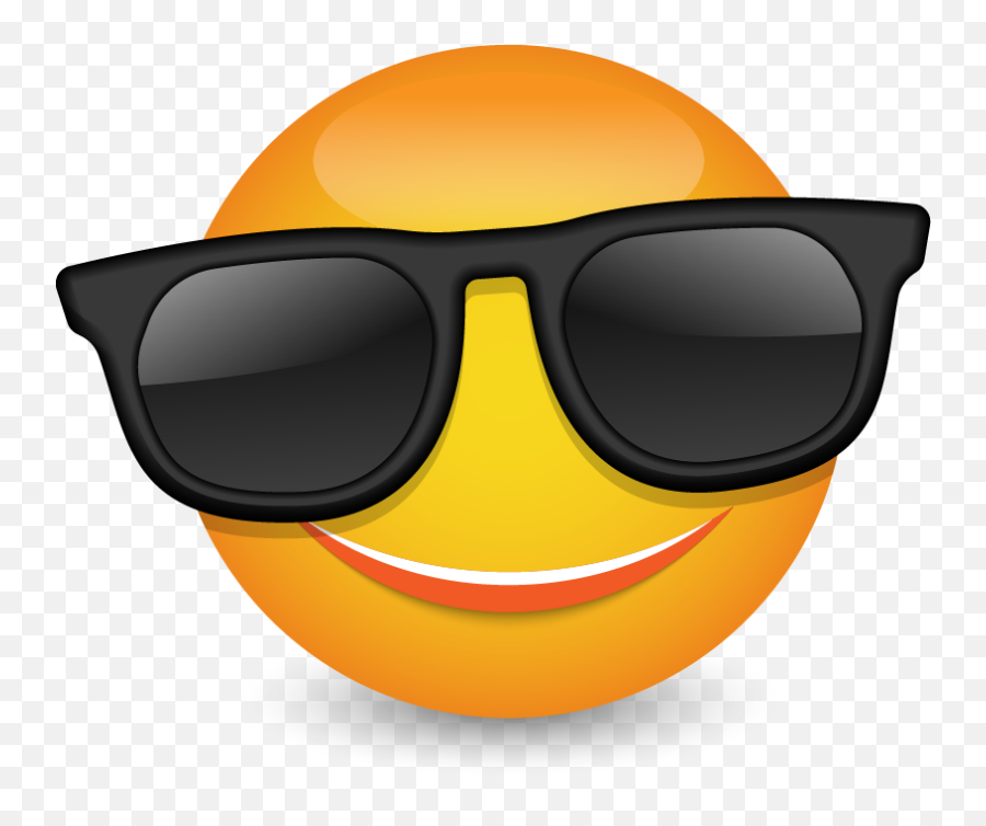 Emoticon Emoticons Sunglasses Smiley Vector Cool - Hd Smiley With Glasses Emoji,Emoticons