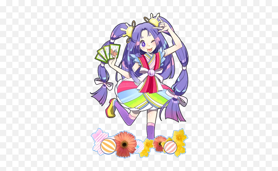 Iroha - Pop N Music Iroha Emoji,Japanese Emoticons Flower In Hair