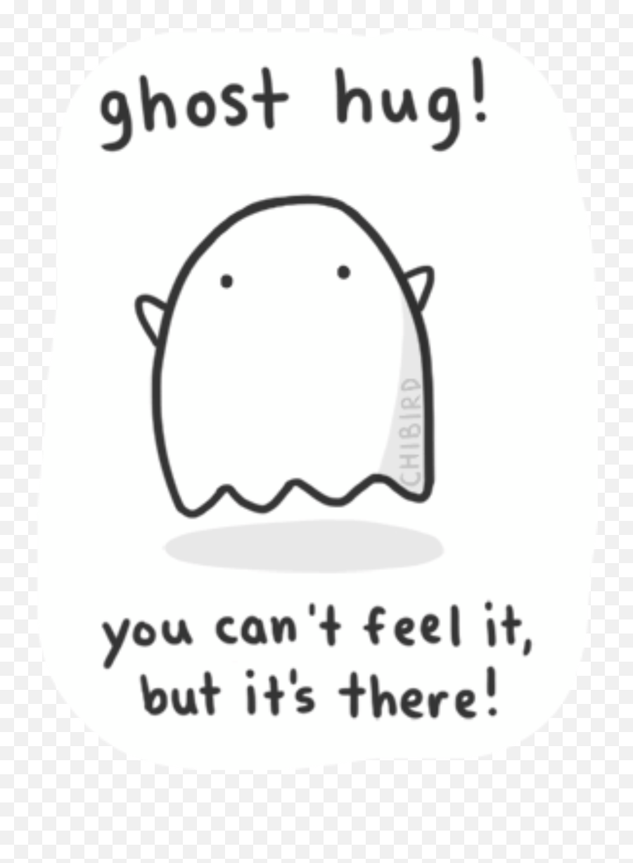 Scghost Sticker - Cartoon Emoji,Ghost Hug Emoji