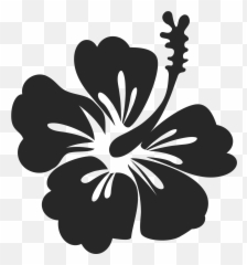 Classy Hibiscus Rubber Stamp - Chinese Hibiscus Emoji,Hawaiian Flower Emoji