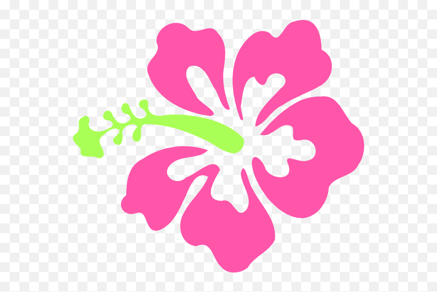 Hawaii Clipart Pink Hibiscus Flower Hawaii Pink Hibiscus - Pink Hawaiian Flower Clipart Emoji,Hawaii Emoji
