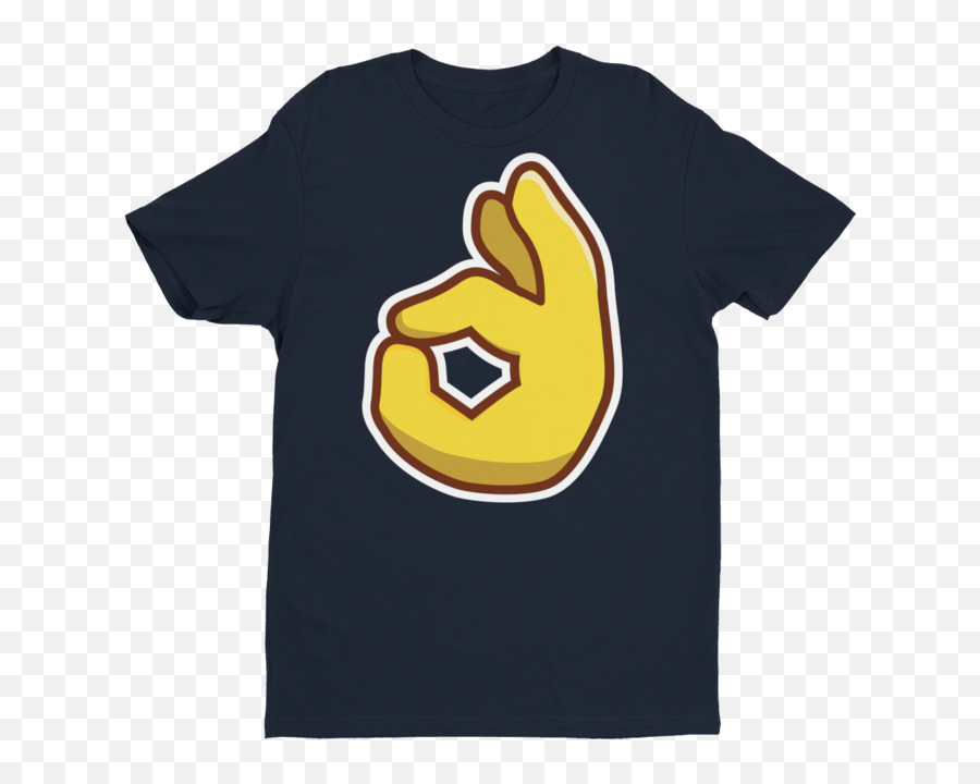 Ok Emoji Short Sleeve Next Level T - Emblem,Blue Shirt Emoji