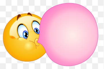 Bubblegum Emoji Decal - Cartoon Gum