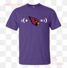 Cardinals Football Fan Funny Emoji - Fendi Red T Shirt Yellow Eyes