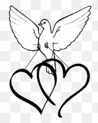 Clipart - Dove With Heart Emoji