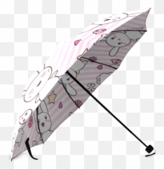 Interestprint Stylish Bunny Rabbit Love - Paint Splat Umbrella Emoji