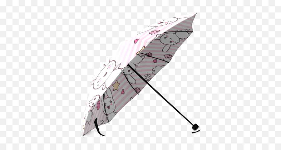 Interestprint Stylish Bunny Rabbit Love - Paint Splat Umbrella Emoji,Rain Umbrella Emoji