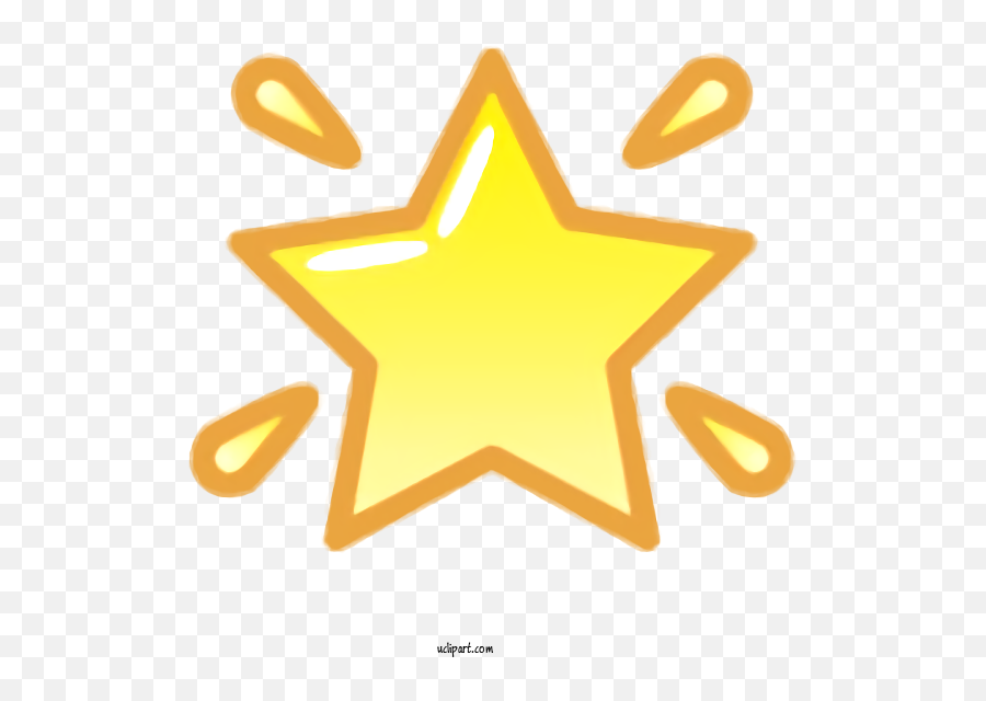 Holidays Yellow Symbol Star For Diwali - Diwali Clipart Emoji,Black Star Emoji