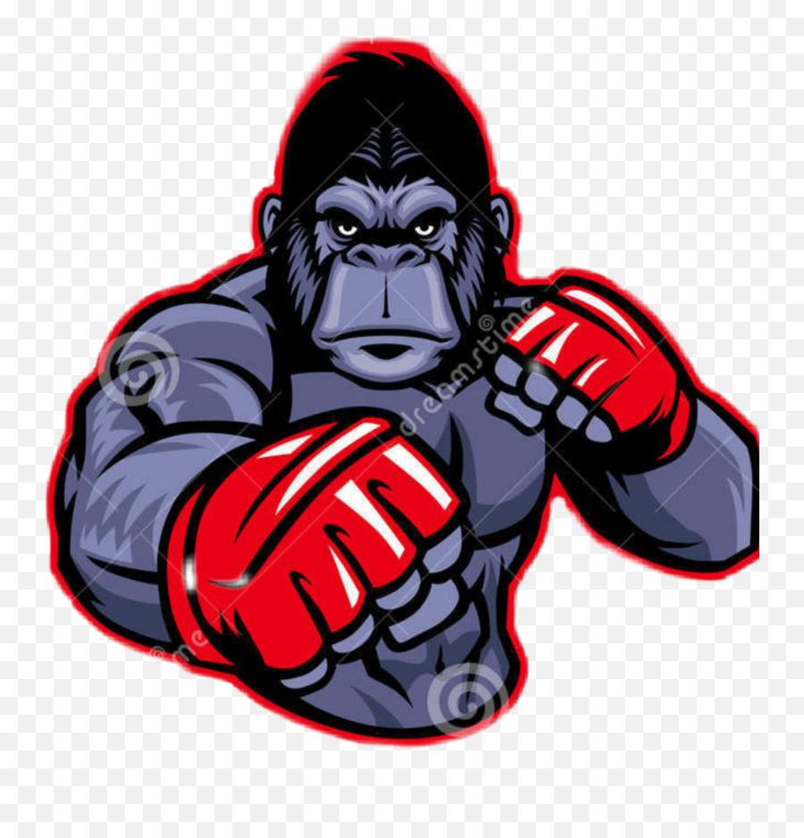 Gorilla Sticker - Mixed Martial Arts Gorillas Emoji,Gorilla Emoji