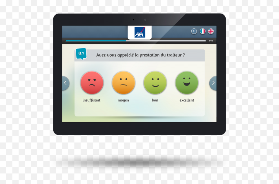 Expressyon Touch Smiley Customer Feedback Dymension - Questionnaire De Satisfaction Tablette Emoji,Text Emoticon