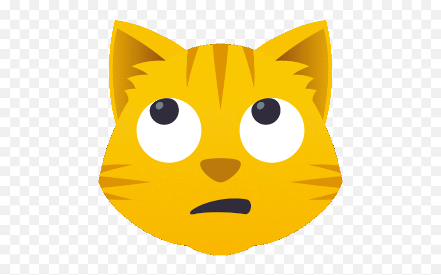 Rolling Eyes Cat Gif - Joypixels Emoji,Blank Stare Emoji