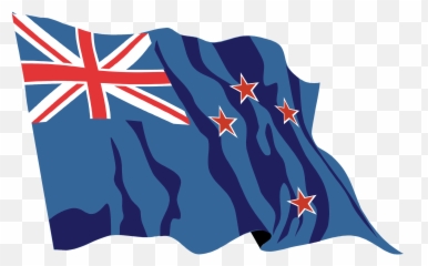 Flag Of New Zealand Clipart - New Zealand Flag Waving Emoji,Palestine Flag Emoji