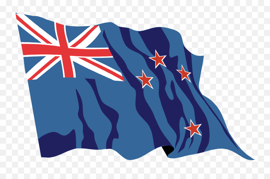 Flag Of New Zealand Clipart - New Zealand Flag Waving Emoji,Palestine Flag Emoji