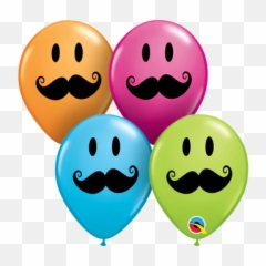 Theme Mylar - Mustache Balloons Emoji,Cinco De Mayo Emoji