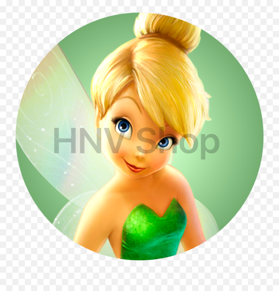 Disney Fairies Tinkerbell Edible Cake - Tinkerbell Cupcake Topper Png Emoji,Tinkerbell Emoji