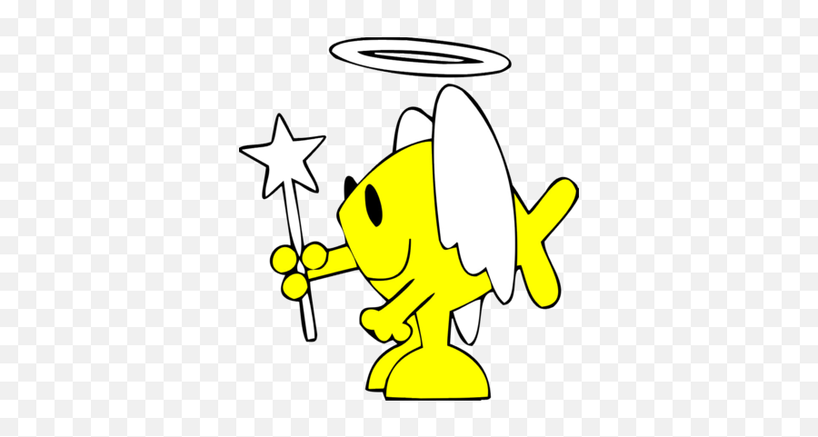Image Angel Fish Angel Clip Art Christartcom - Fish With A Halo Emoji,Fish Emojis