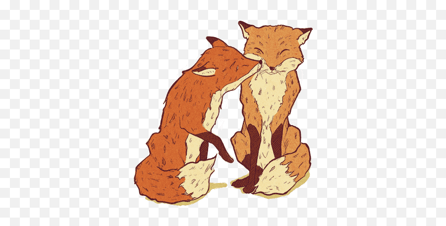 Top Couple Kissing Stickers For Android U0026 Ios Gfycat - Fox Kiss Gif Emoji,Couple Kissing Emoji