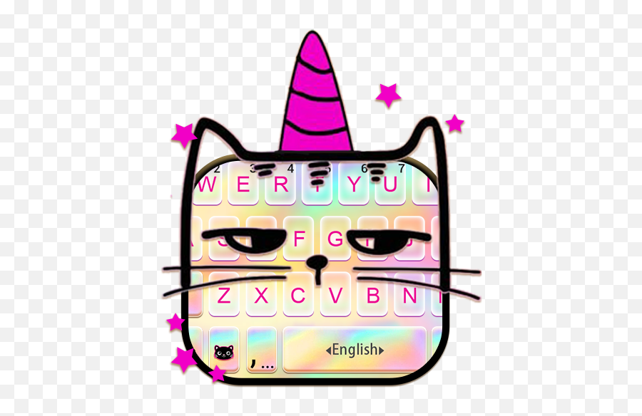 Holographic Unicorn Cat Keyboard Theme - Apps En Google Play Magia De Unicornio Emoji,Unicorn Cat Emoji