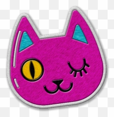 Cat Girlpower Meow Handpainted Emoji - Cartoon,Emoji Pins