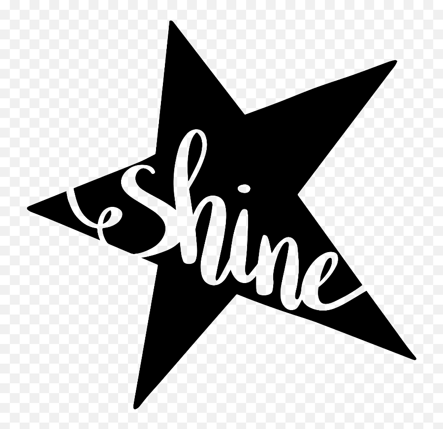 Black Stars Star Shine Words Sayings Quotes - Shine Svg Free Emoji,Black Star Emoji