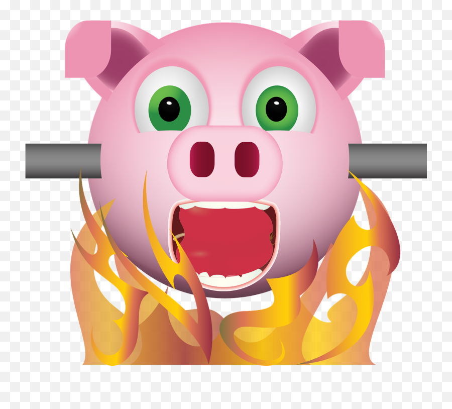 Graphic Pig - Spit Roast Emoji,Hand Emoji