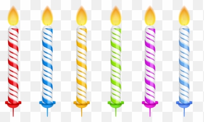 Transparent Birthday Clipart - Transparent Background Birthday Candle Png Emoji,Emoji Birthday Candles