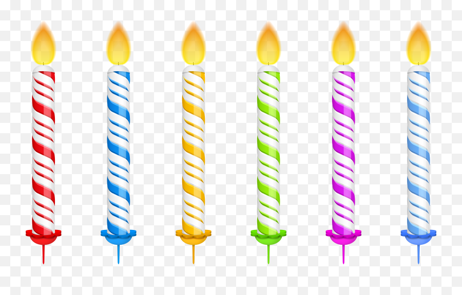 Transparent Birthday Clipart - Transparent Background Birthday Candle Png Emoji,Emoji Birthday Candles