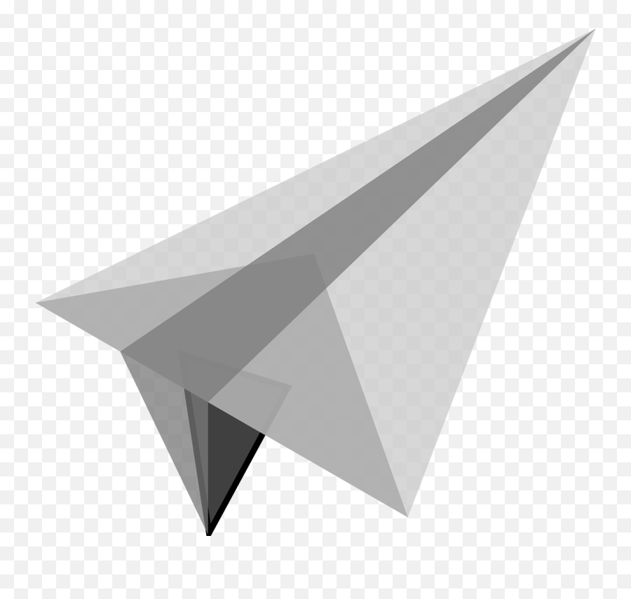 Small Origami Free Vector Graphics - Transparent White Paper Airplane Png Emoji,Plane And Paper Emoji