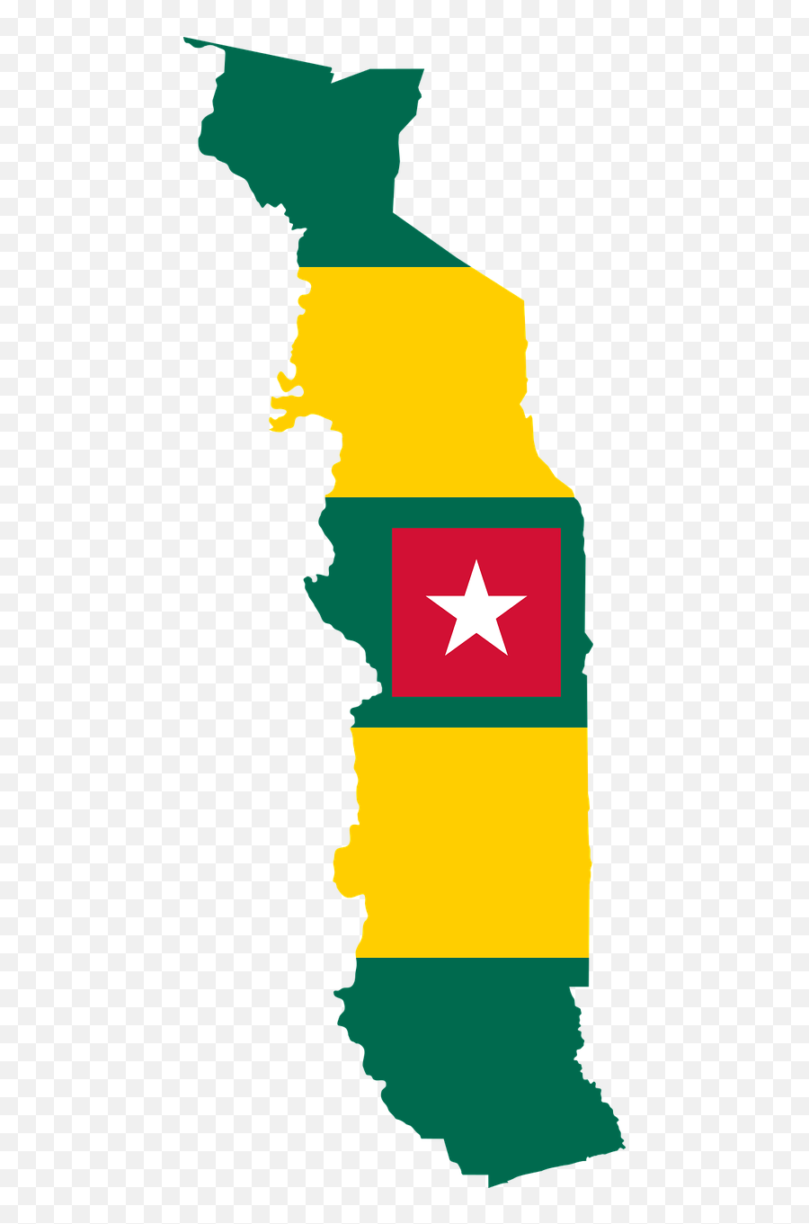 Togo Flag Map Geography Outline - Togo Png Emoji,Flag Tennis Ball Emoji