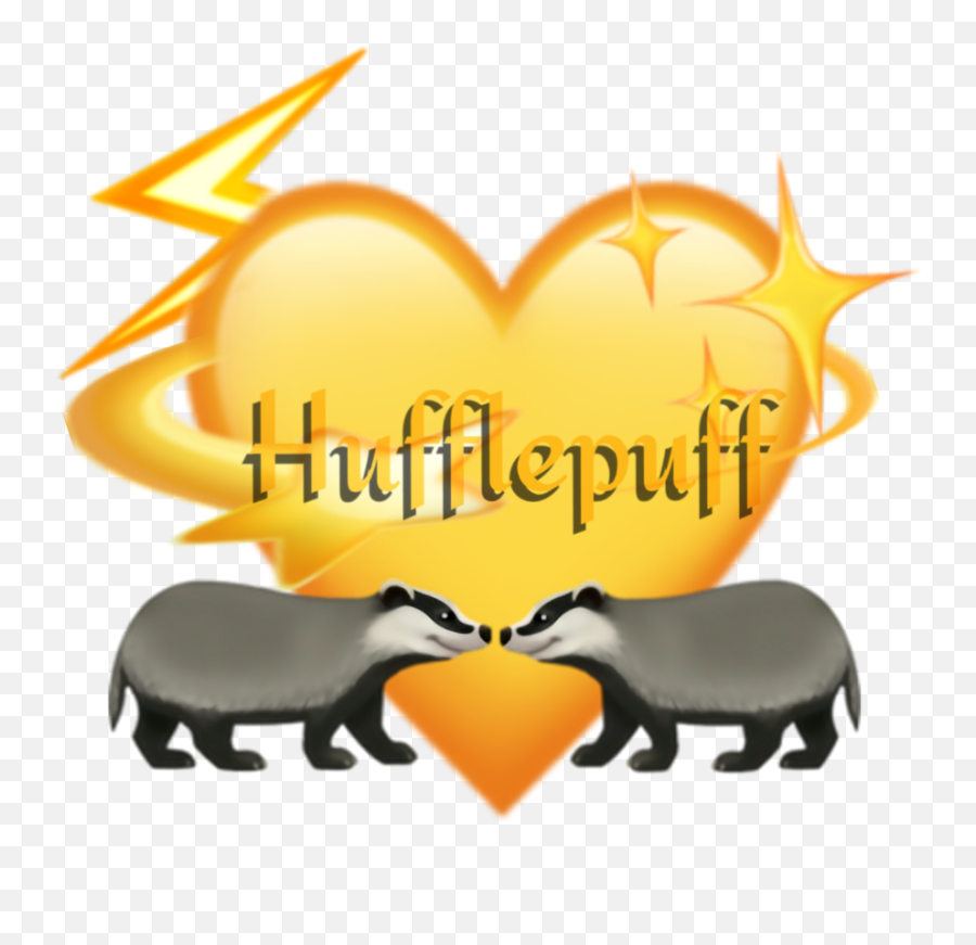 Hufflepuff Yellowheart Yellowheartemoji - Tapir,Hufflepuff Emoji