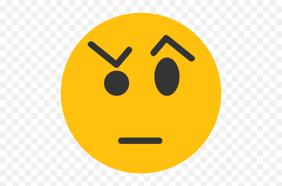 Raised Eyebrow Emoticon Text - Icon Emoji,Confused Emoticon Text