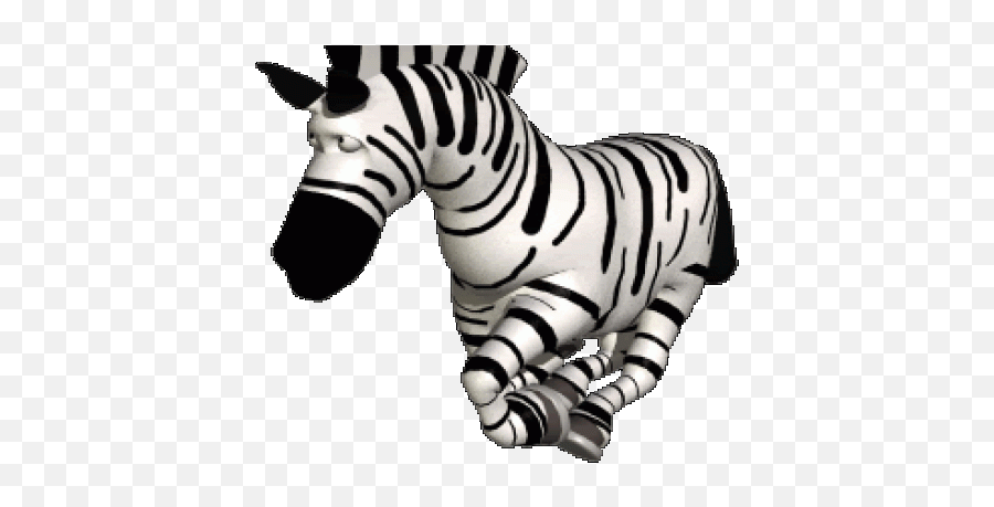 Cartoon Clipart Zebra - Transparent Animated Zebra Gif Emoji,Zebra Emoji