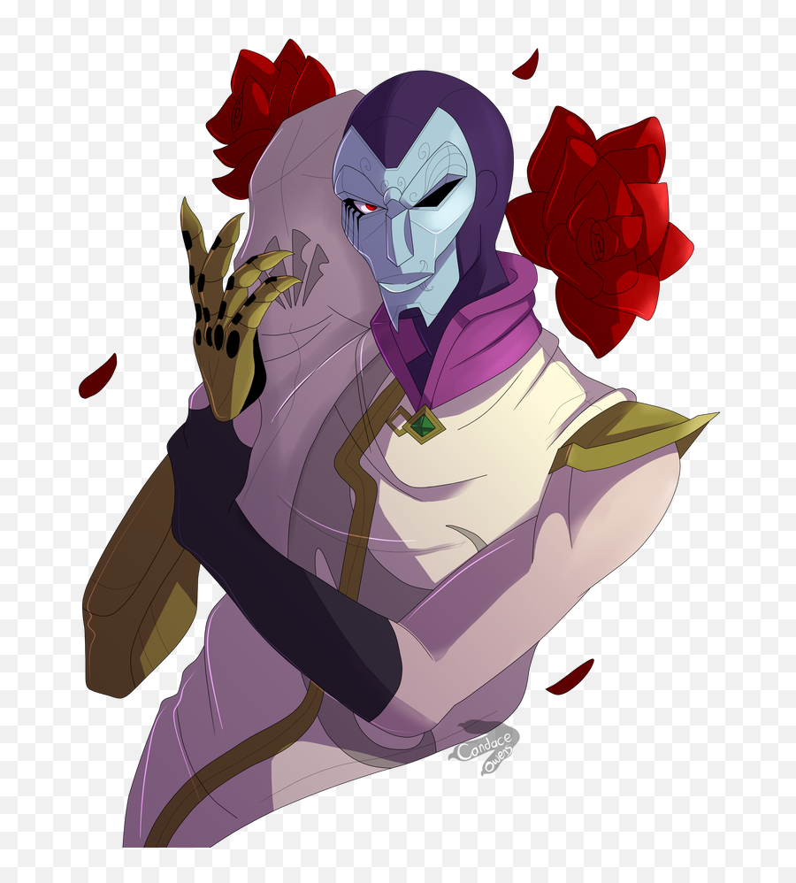 Karma Drawing League Legends - Jhin Fan Art Png Emoji,Karate Chop Emoji