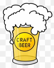 Craft Beer In Glass - Beer Clip Art Emoji,Champagne Pop Emoji