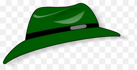 Green Hat Fedora Fashion Accessory - Clipart Emoji