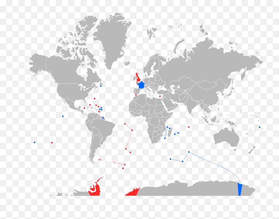 French Republic The United Kingdom - World Map B And W Emoji,Northern Ireland Emoji