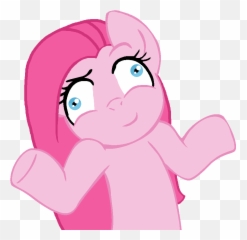 Download Shrugging Emoticon Emoji - Pinkie Pie Gif
