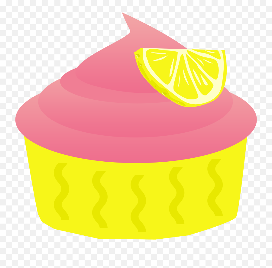 Free Vanilla Cake Cliparts Download - Pink And Yellow Cupcake Clipart Emoji,Emoji Cupcakes