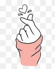 Free Png Download Oppa Sign Png Images Background Png - Finger Heart ...